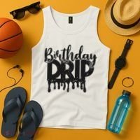 This Is My Birthday Drip Tank Top thumb 4