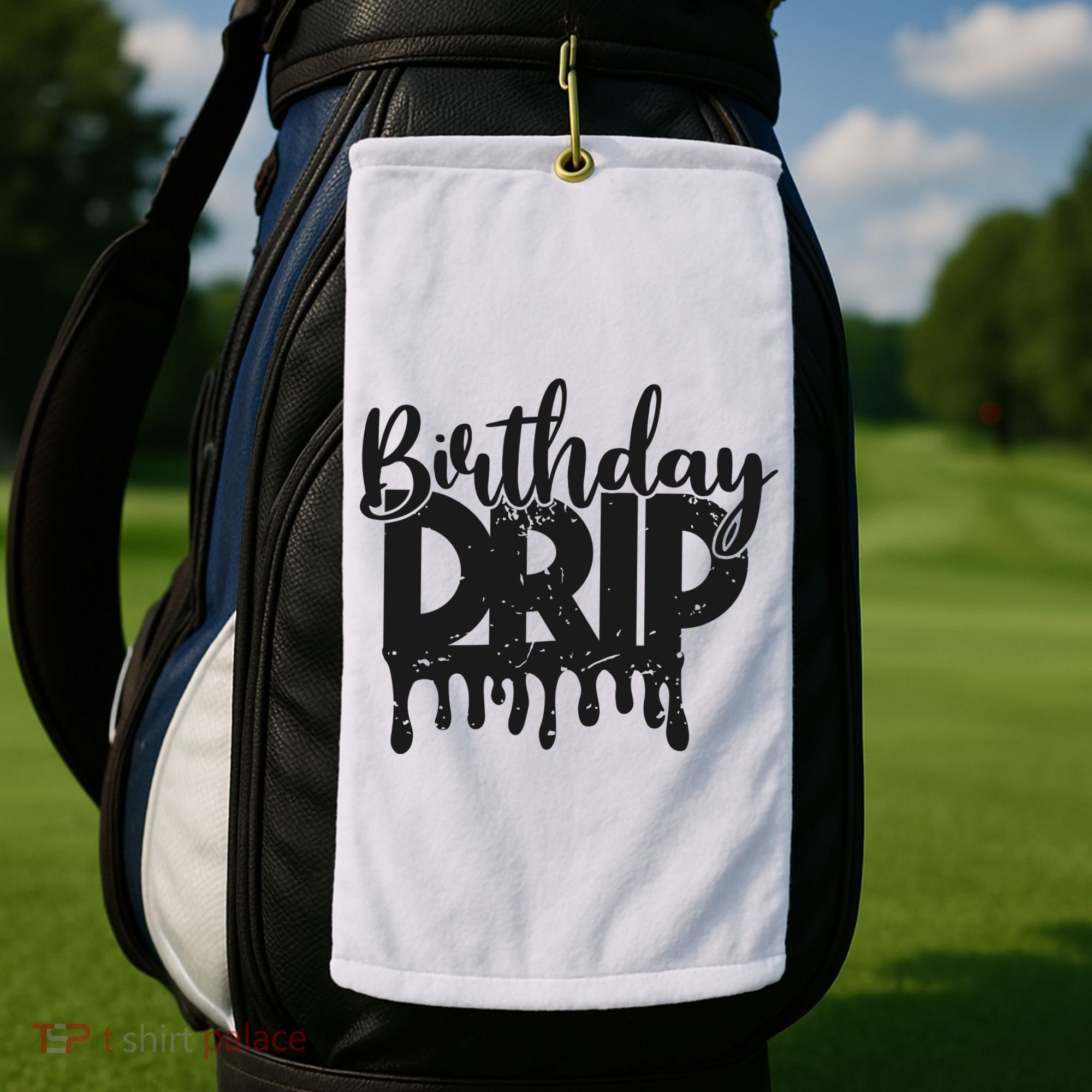 This Is My Birthday Drip Golf Towel