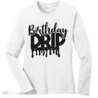 This Is My Birthday Drip Women's Long Sleeve Shirt thumb 0