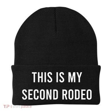 This Is My Second Rodeo Funny Sarcastic Western Beanie