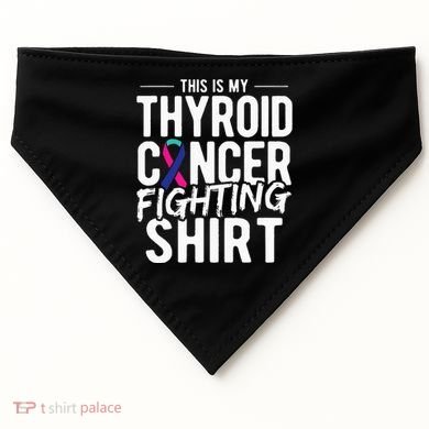 This Is My Thyroid Cancer USA-Made Doggie Bandana