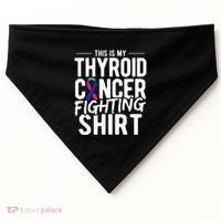 This Is My Thyroid Cancer USA-Made Doggie Bandana thumb 0