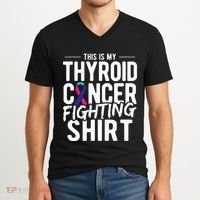 This Is My Thyroid Cancer V-Neck T-Shirt thumb 2