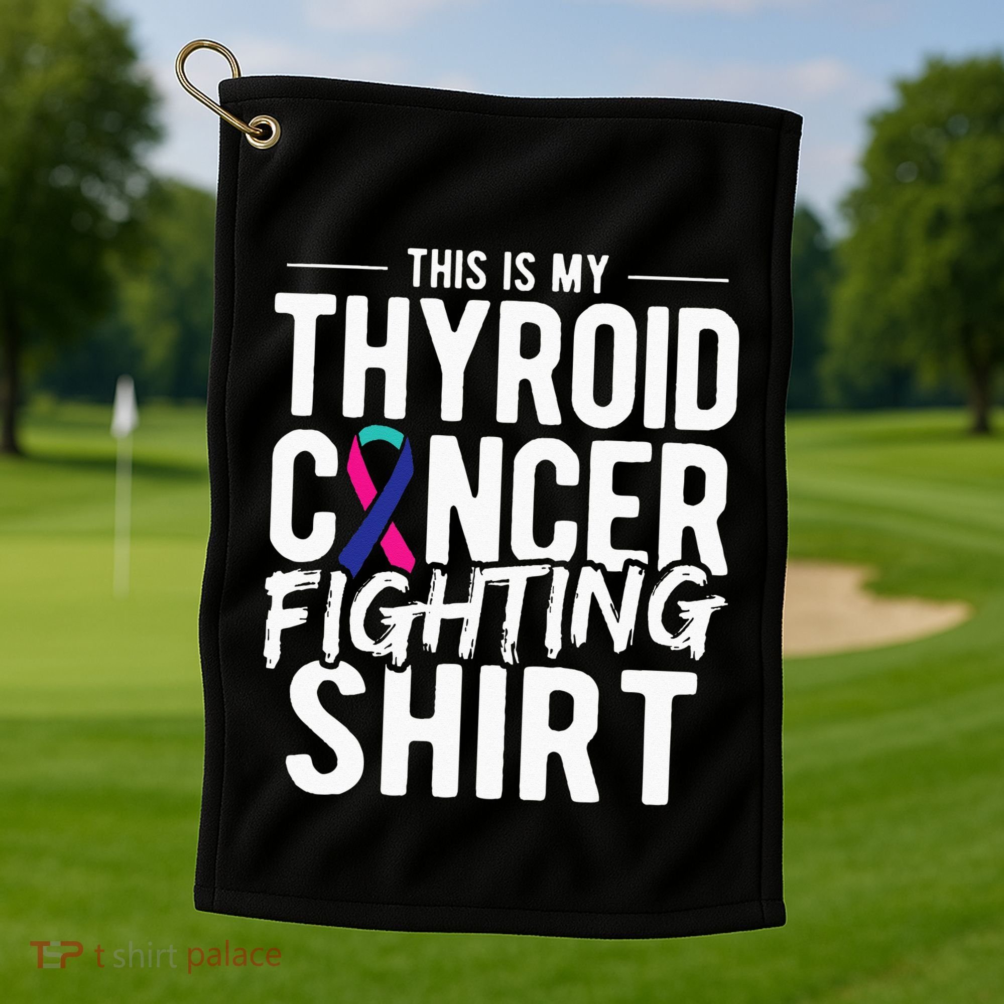 This Is My Thyroid Cancer Golf Towel