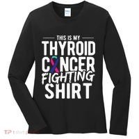 This Is My Thyroid Cancer Women's Long Sleeve Shirt thumb 0