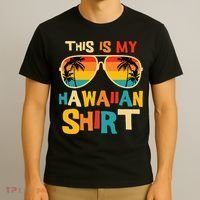 This Is My Hawaiian Tropical Luau Costume Party Hawaii T-Shirt thumb 3