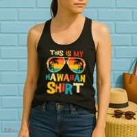 This Is My Hawaiian Tropical Luau Costume Party Hawaii Women's Tank Top thumb 2