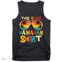 This Is My Hawaiian Tropical Luau Costume Party Hawaii Tank Top thumb 0
