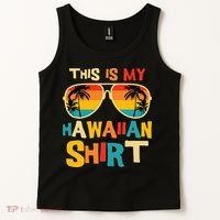 This Is My Hawaiian Tropical Luau Costume Party Hawaii Tank Top thumb 2