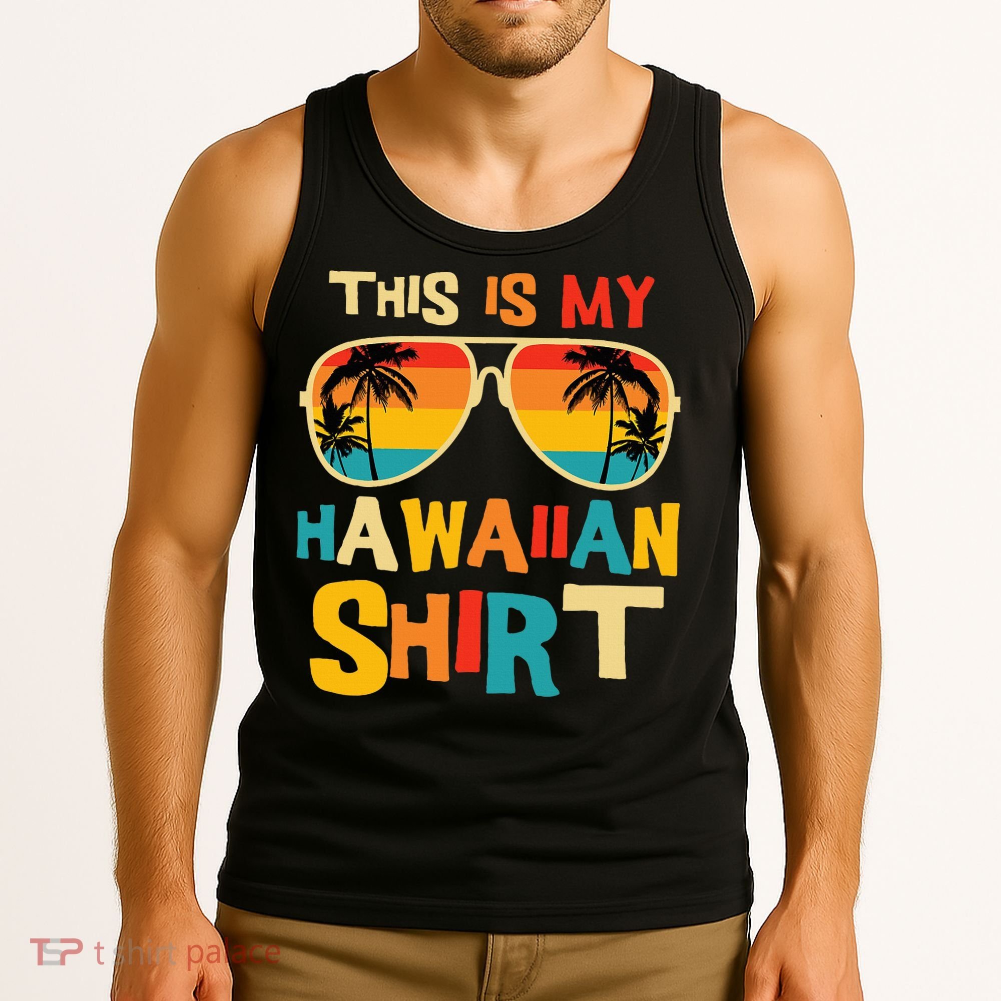 This Is My Hawaiian Tropical Luau Costume Party Hawaii Tank Top