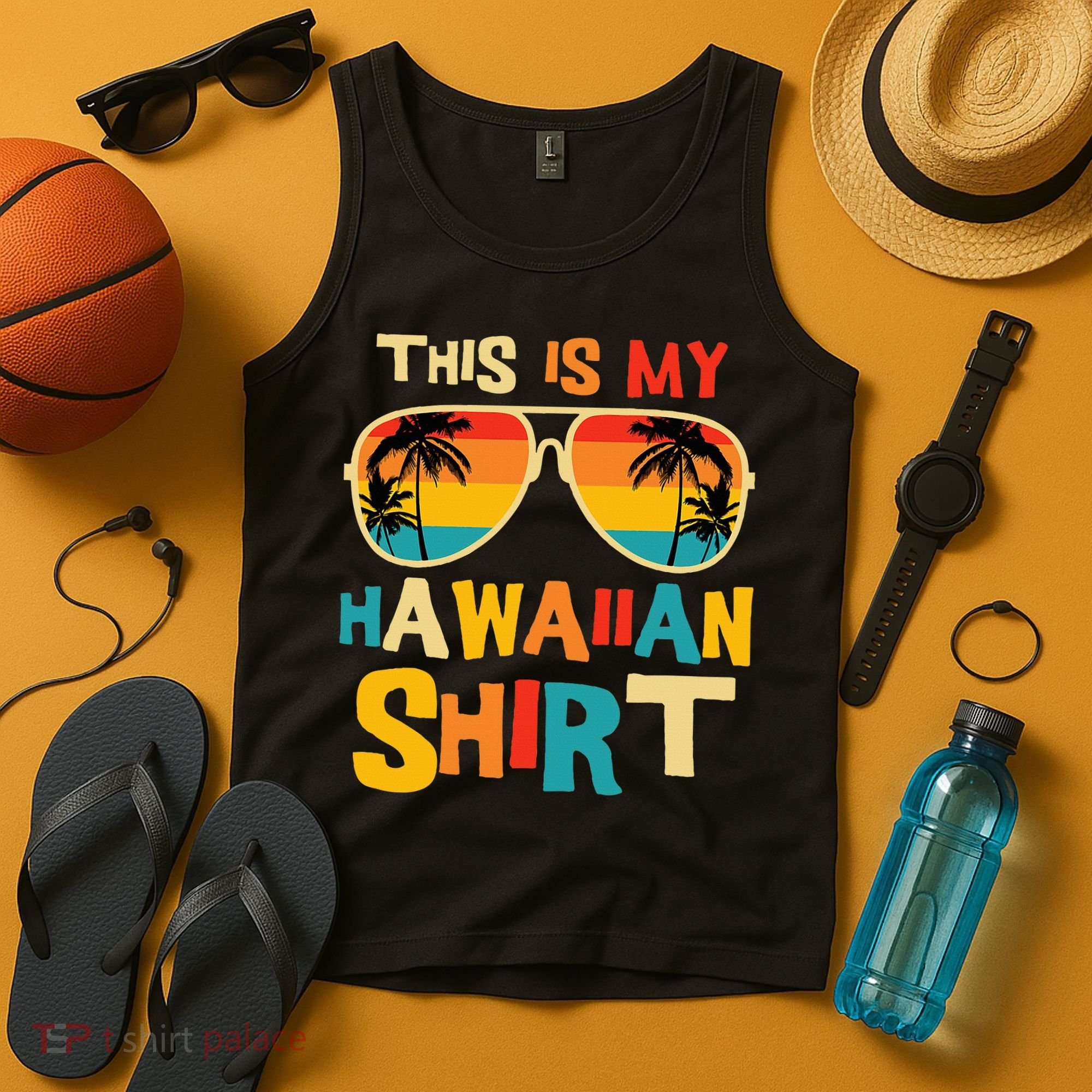 This Is My Hawaiian Tropical Luau Costume Party Hawaii Tank Top