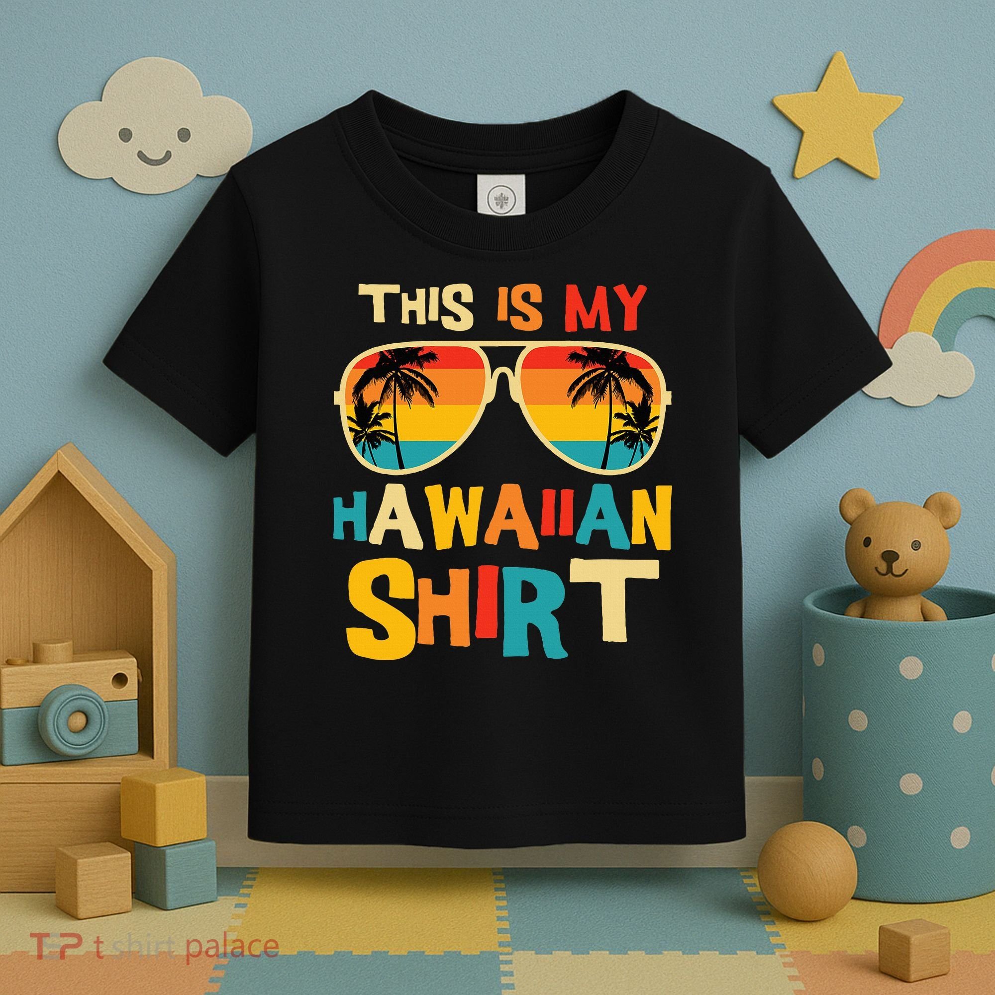 This Is My Hawaiian Tropical Luau Costume Party Hawaii Toddler T-Shirt