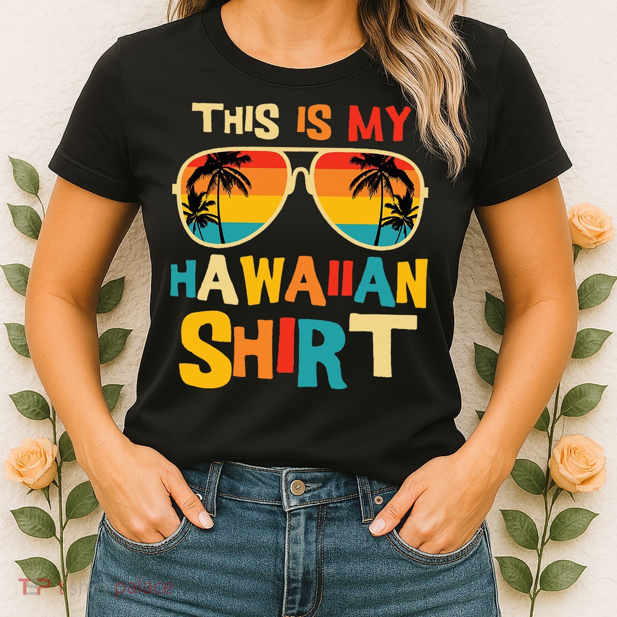 This Is My Hawaiian Tropical Luau Costume Party Hawaii Women's T-Shirt