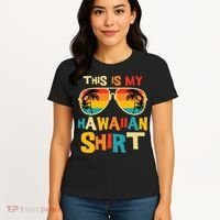 This Is My Hawaiian Tropical Luau Costume Party Hawaii Women's T-Shirt thumb 4