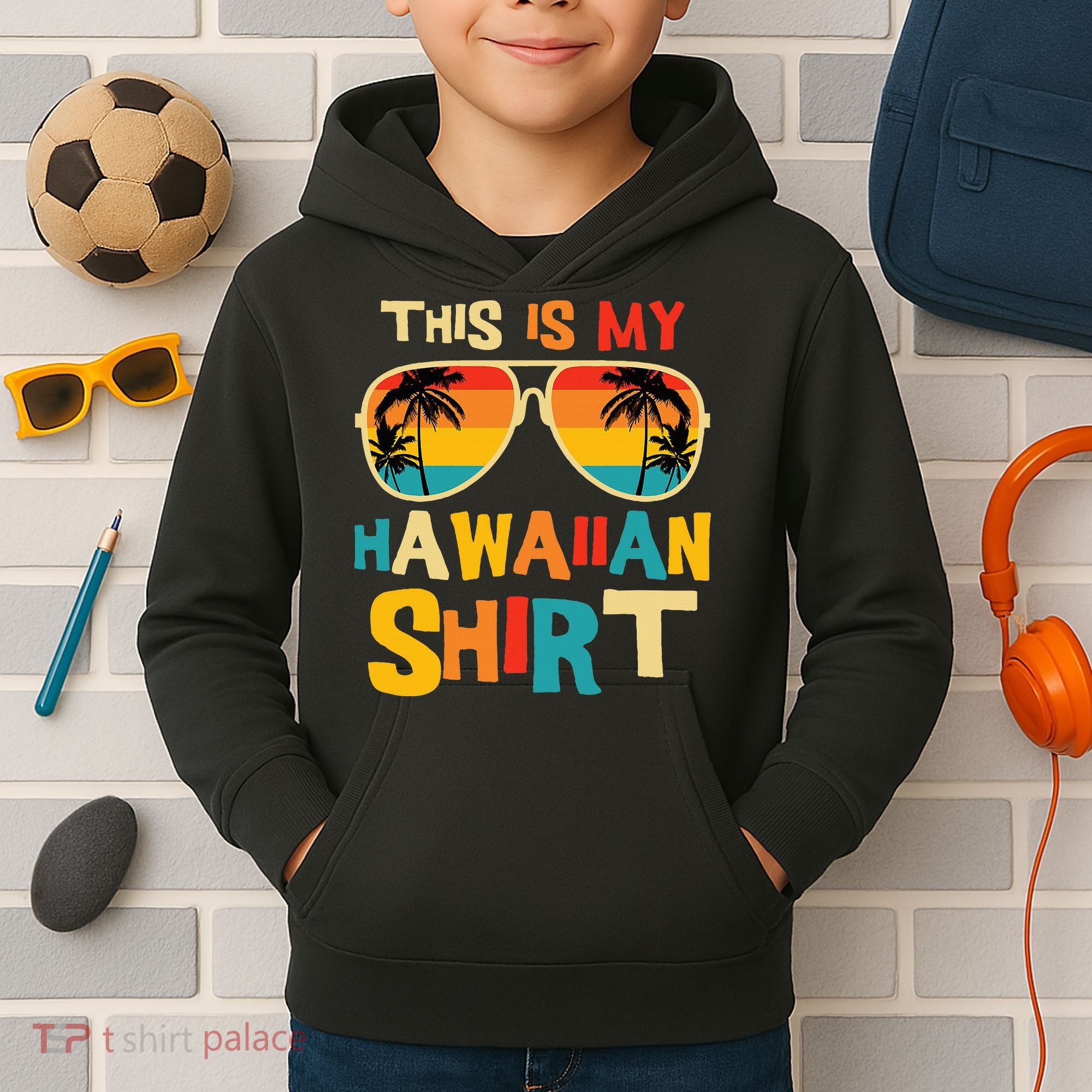 This Is My Hawaiian Tropical Luau Costume Party Hawaii Kids Hoodie