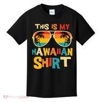 This Is My Hawaiian Tropical Luau Costume Party Hawaii Kids T-Shirt thumb 0