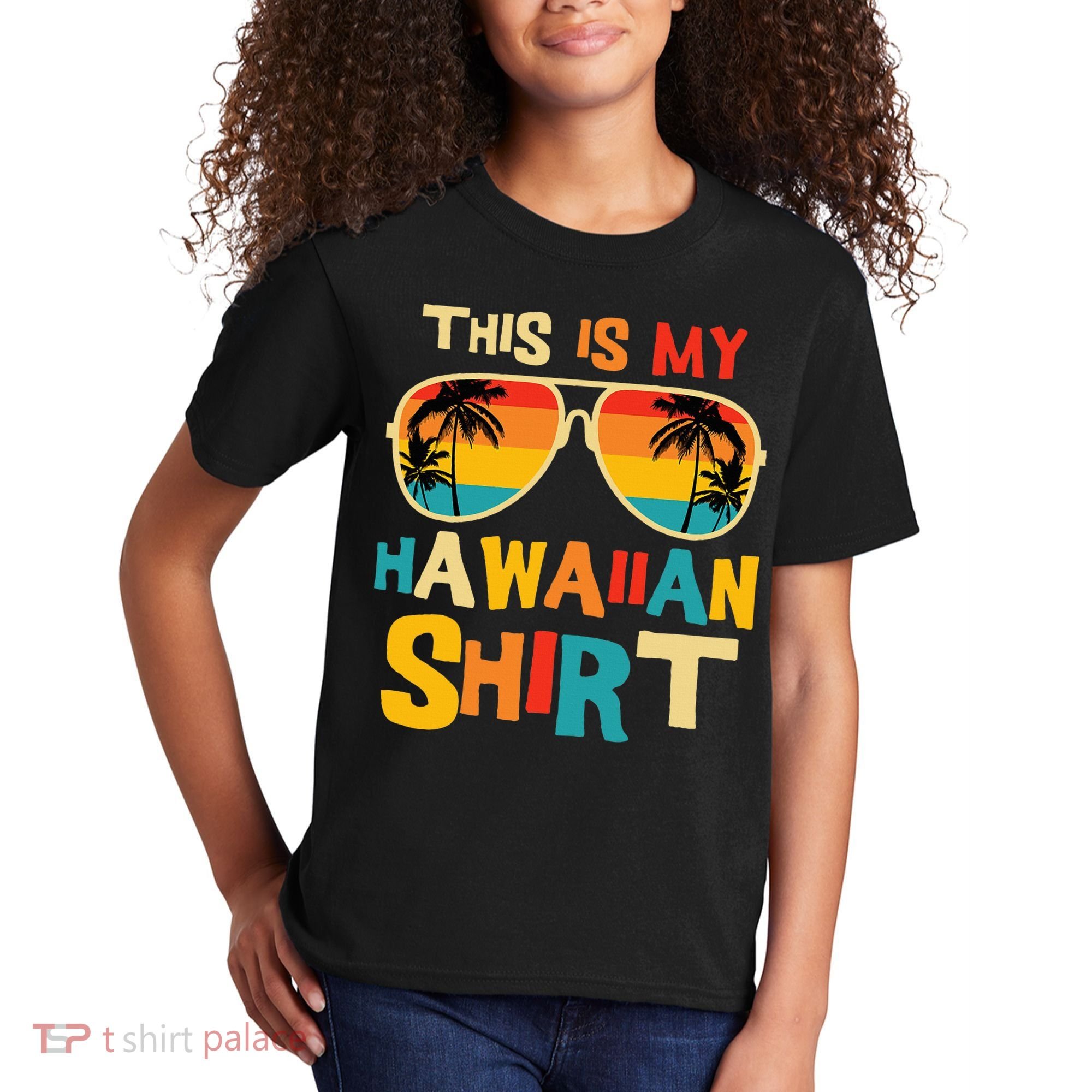 This Is My Hawaiian Tropical Luau Costume Party Hawaii Kids T-Shirt