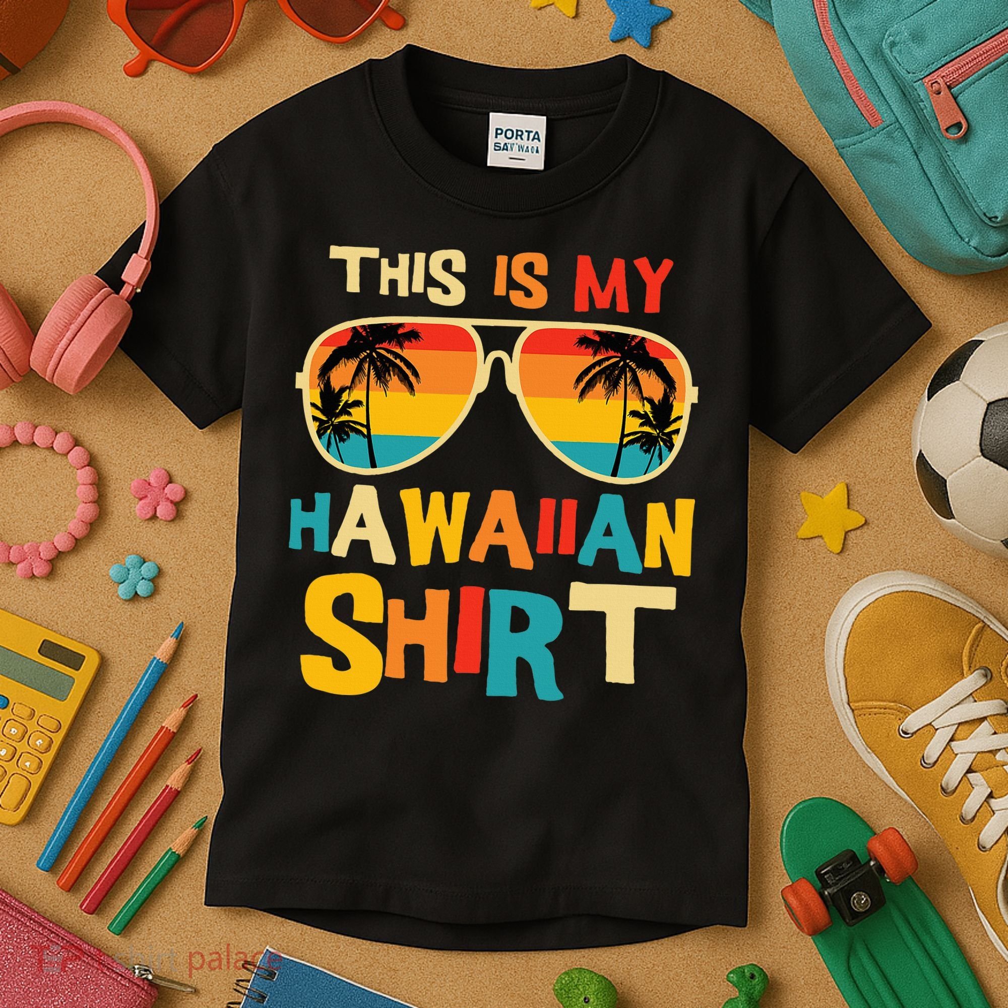 This Is My Hawaiian Tropical Luau Costume Party Hawaii Kids T-Shirt