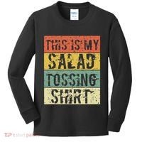 This Is My Salad Tossing Salad Tosser Joke Meme Humorous Kids Long Sleeve Shirt thumb 0