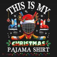 This Is My Christmas Pajama For Hockey Lover Cool Gift Bucket Hat thumb 4
