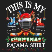 This Is My Christmas Pajama For Hockey Lover Cool Gift Hat thumb 2