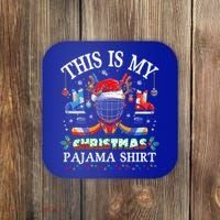 This Is My Christmas Pajama For Hockey Lover Cool Gift Coaster thumb 0