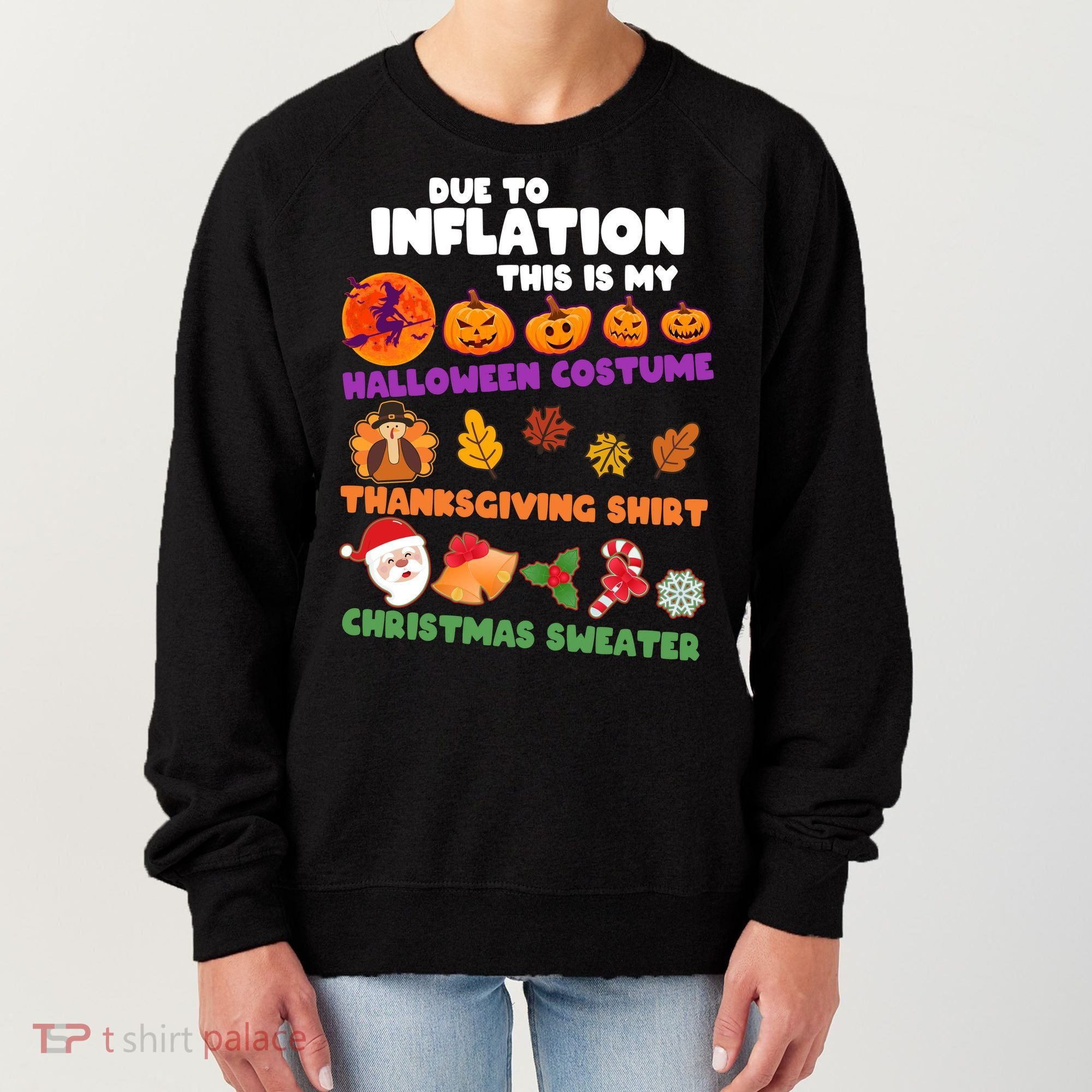 This Is My Halloween Costume Thanksgiving And Christmas Sweater Women's Sweatshirt