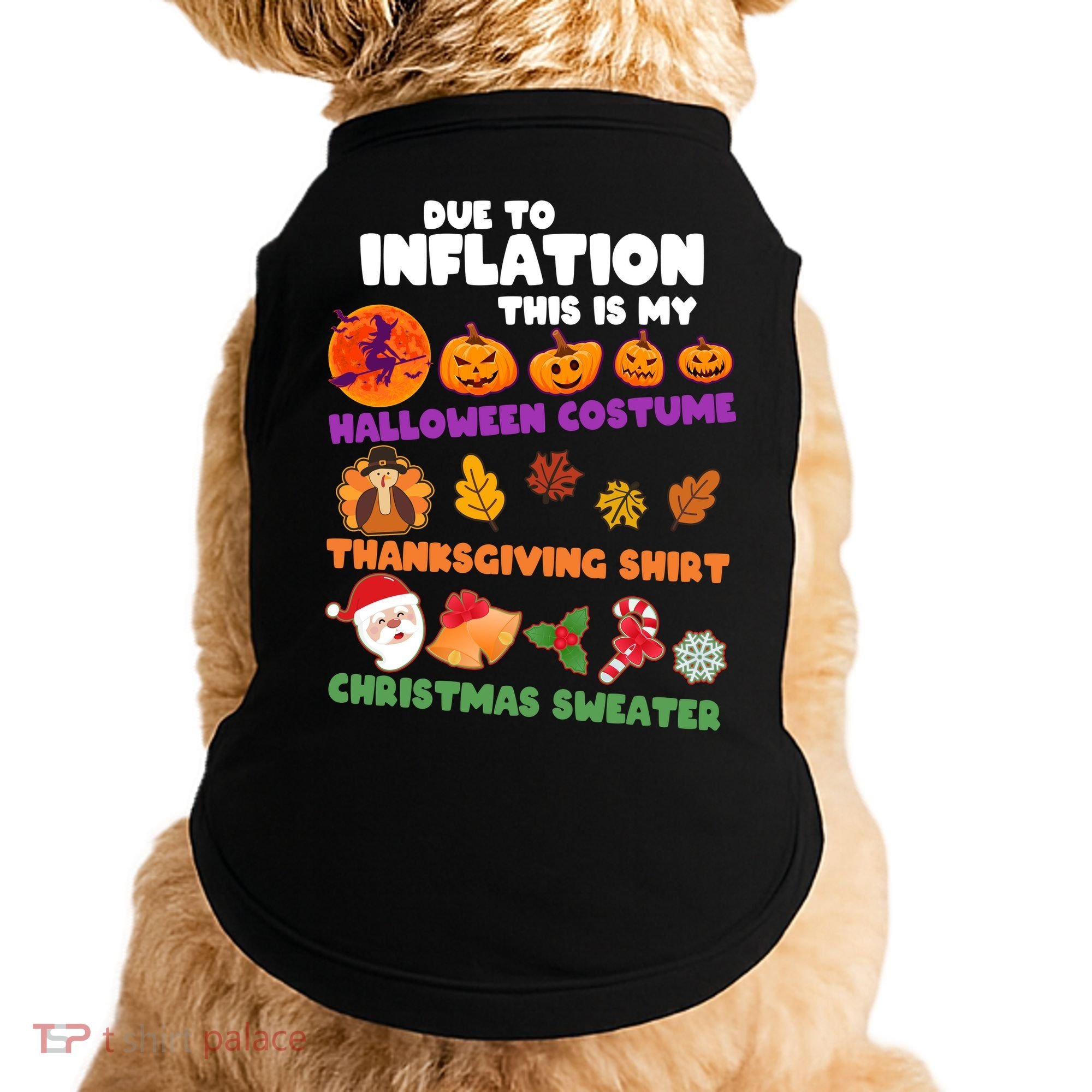 This Is My Halloween Costume Thanksgiving And Christmas Sweater Doggie Tank