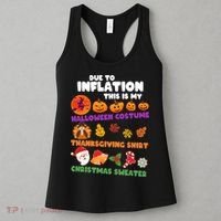 This Is My Halloween Costume Thanksgiving And Christmas Sweater Women's Tank Top thumb 3