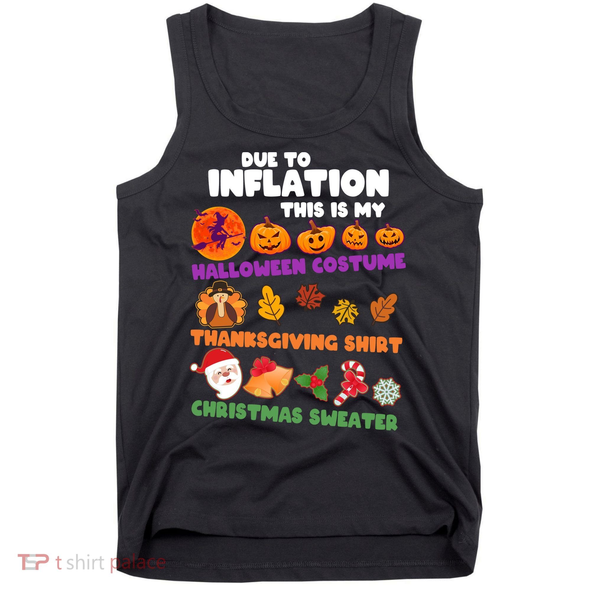 This Is My Halloween Costume Thanksgiving And Christmas Sweater Tank Top
