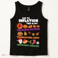 This Is My Halloween Costume Thanksgiving And Christmas Sweater Tank Top thumb 2