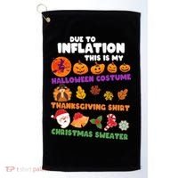 This Is My Halloween Costume Thanksgiving And Christmas Sweater Golf Towel thumb 0