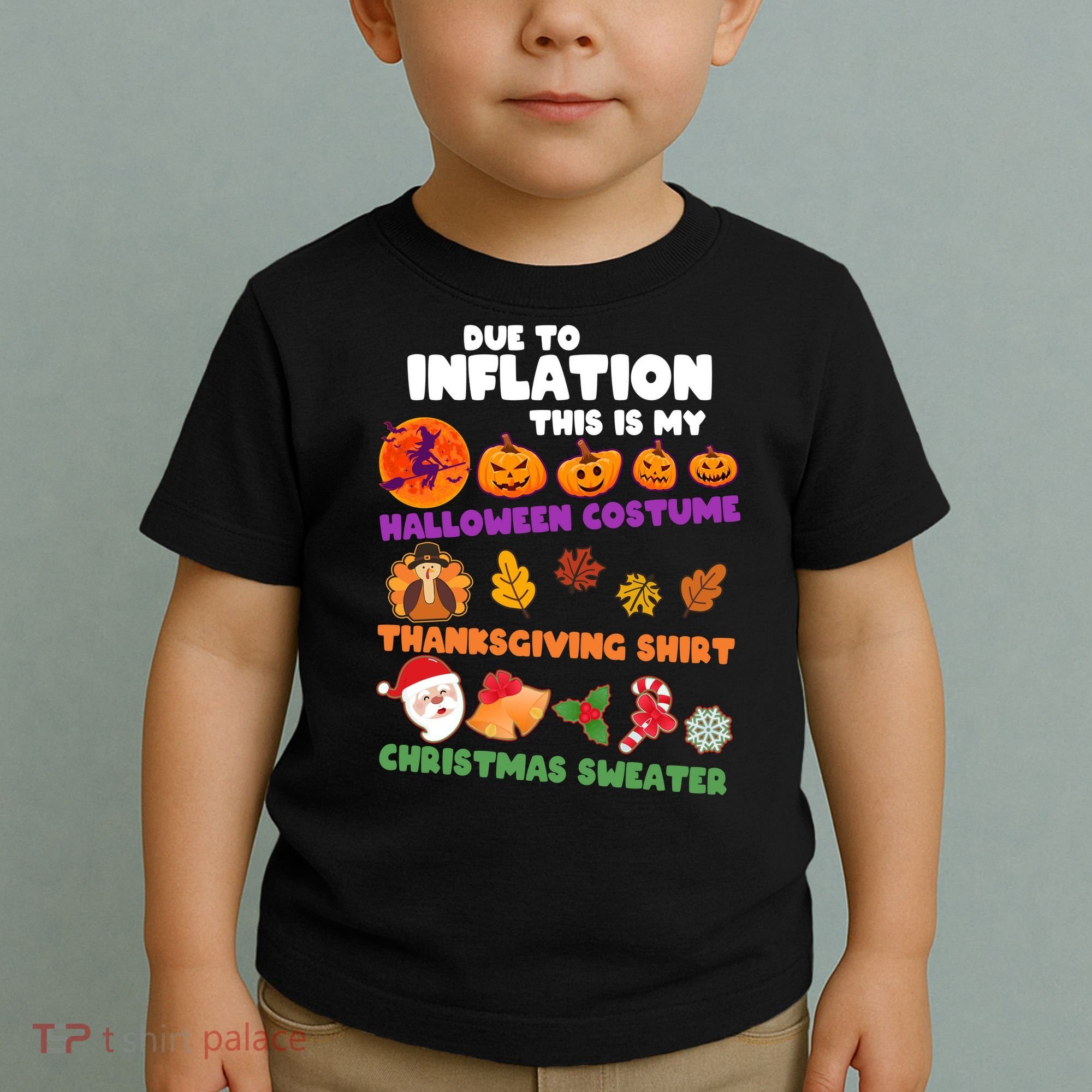 This Is My Halloween Costume Thanksgiving And Christmas Sweater Toddler T-Shirt