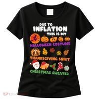 This Is My Halloween Costume Thanksgiving And Christmas Sweater Women's T-Shirt thumb 0