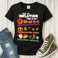 This Is My Halloween Costume Thanksgiving And Christmas Sweater Women's T-Shirt thumb 3