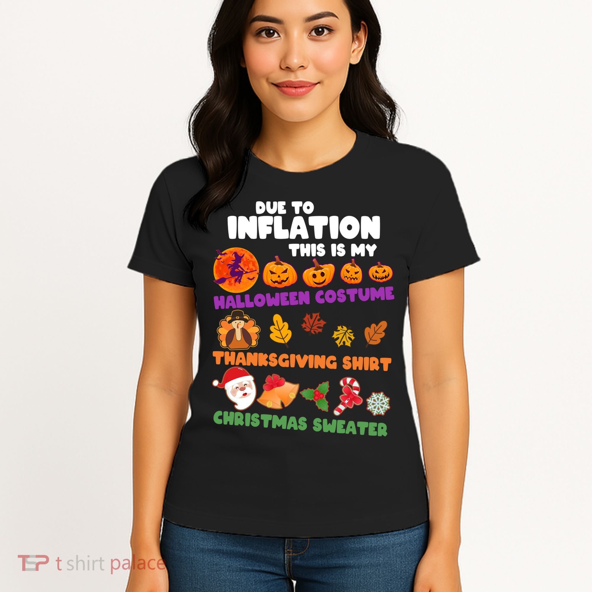 This Is My Halloween Costume Thanksgiving And Christmas Sweater Women's T-Shirt