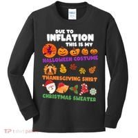 This Is My Halloween Costume Thanksgiving And Christmas Sweater Kids Long Sleeve Shirt thumb 0