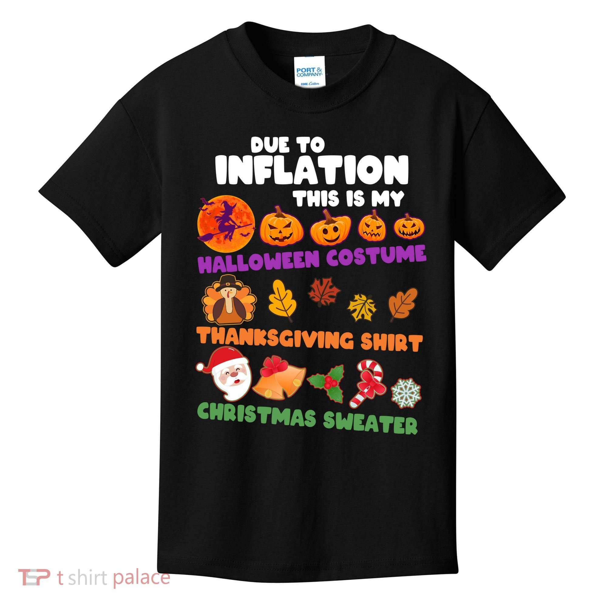 This Is My Halloween Costume Thanksgiving And Christmas Sweater Kids T-Shirt