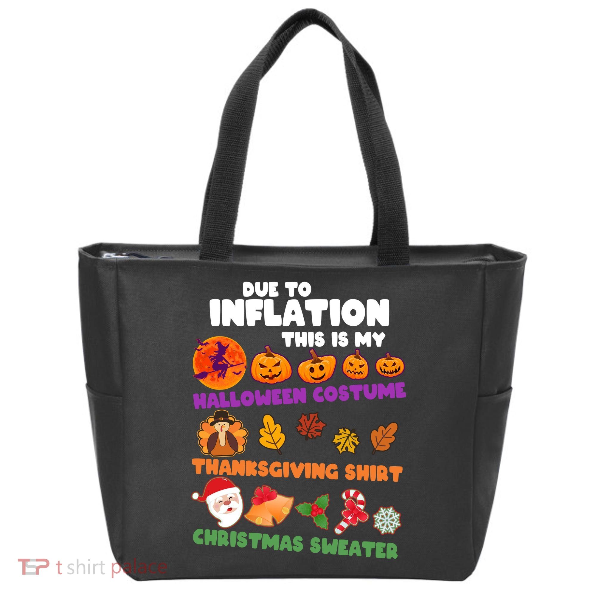 This Is My Halloween Costume Thanksgiving And Christmas Sweater Tote Bag