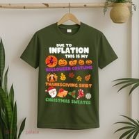 This Is My Halloween Costume Thanksgiving And Christmas Sweater T-Shirt thumb 2