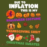 This Is My Halloween Costume Thanksgiving And Christmas Sweater Backpack thumb 2