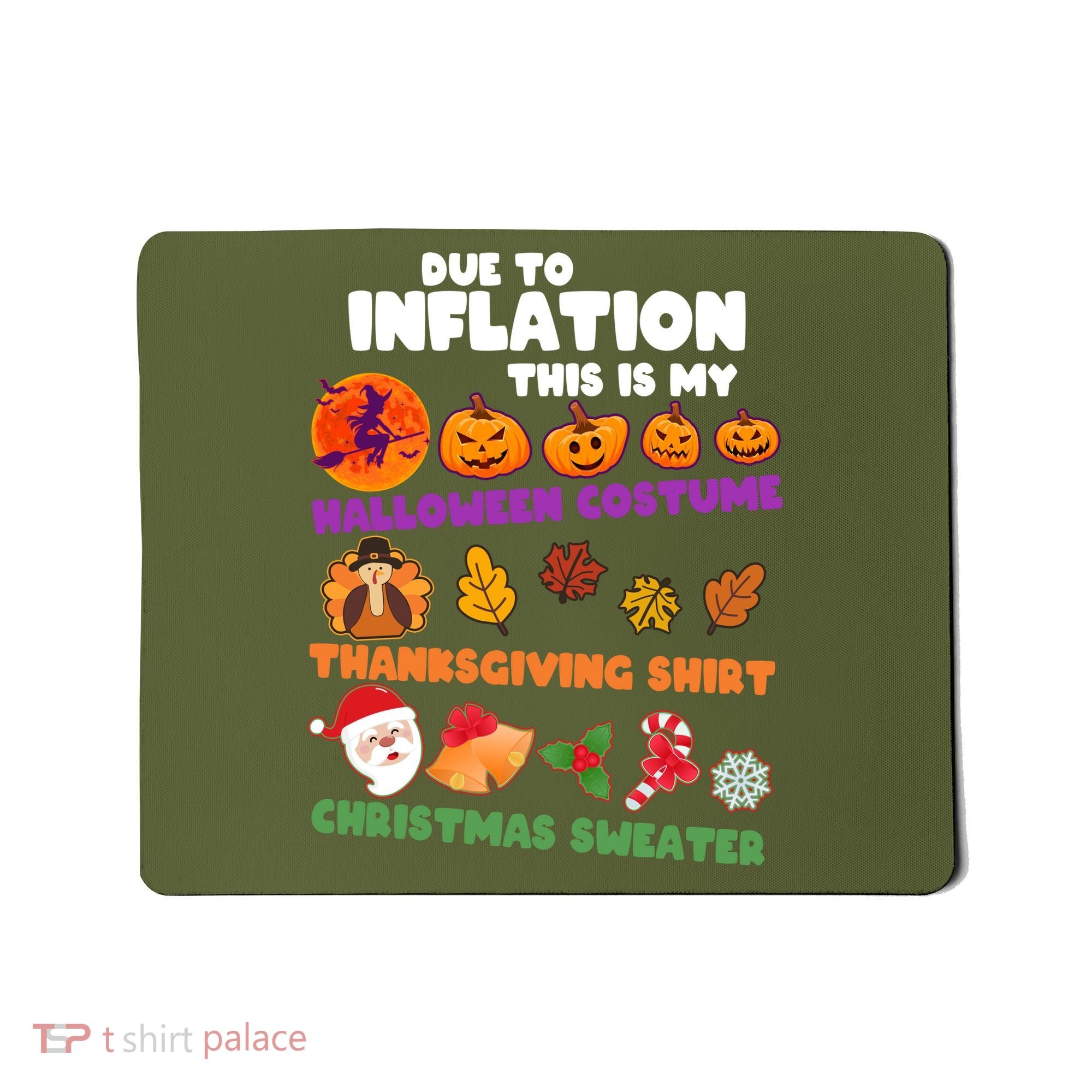 This Is My Halloween Costume Thanksgiving And Christmas Sweater Mousepad