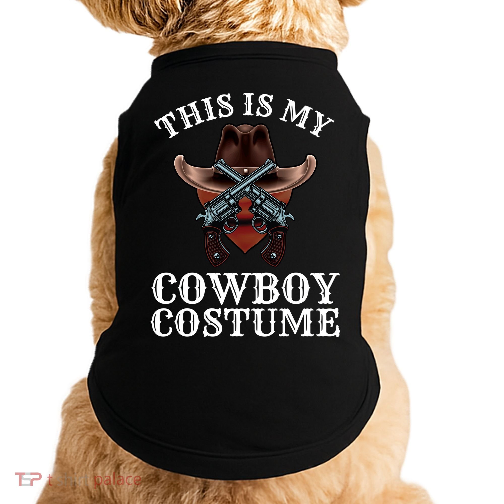 This Is My Cowboy Costume Funny Western Lazy Costume Gift Doggie Tank
