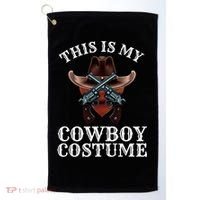 This Is My Cowboy Costume Funny Western Lazy Costume Gift Golf Towel thumb 0