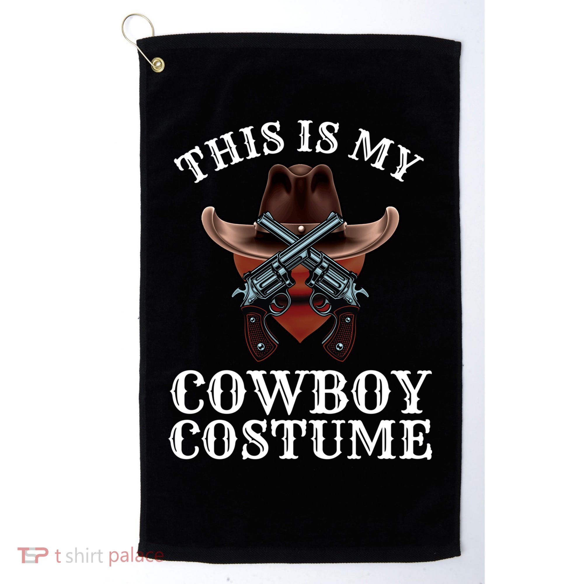 This Is My Cowboy Costume Funny Western Lazy Costume Gift Golf Towel