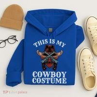 This Is My Cowboy Costume Funny Western Lazy Costume Gift Hoodie thumb 4