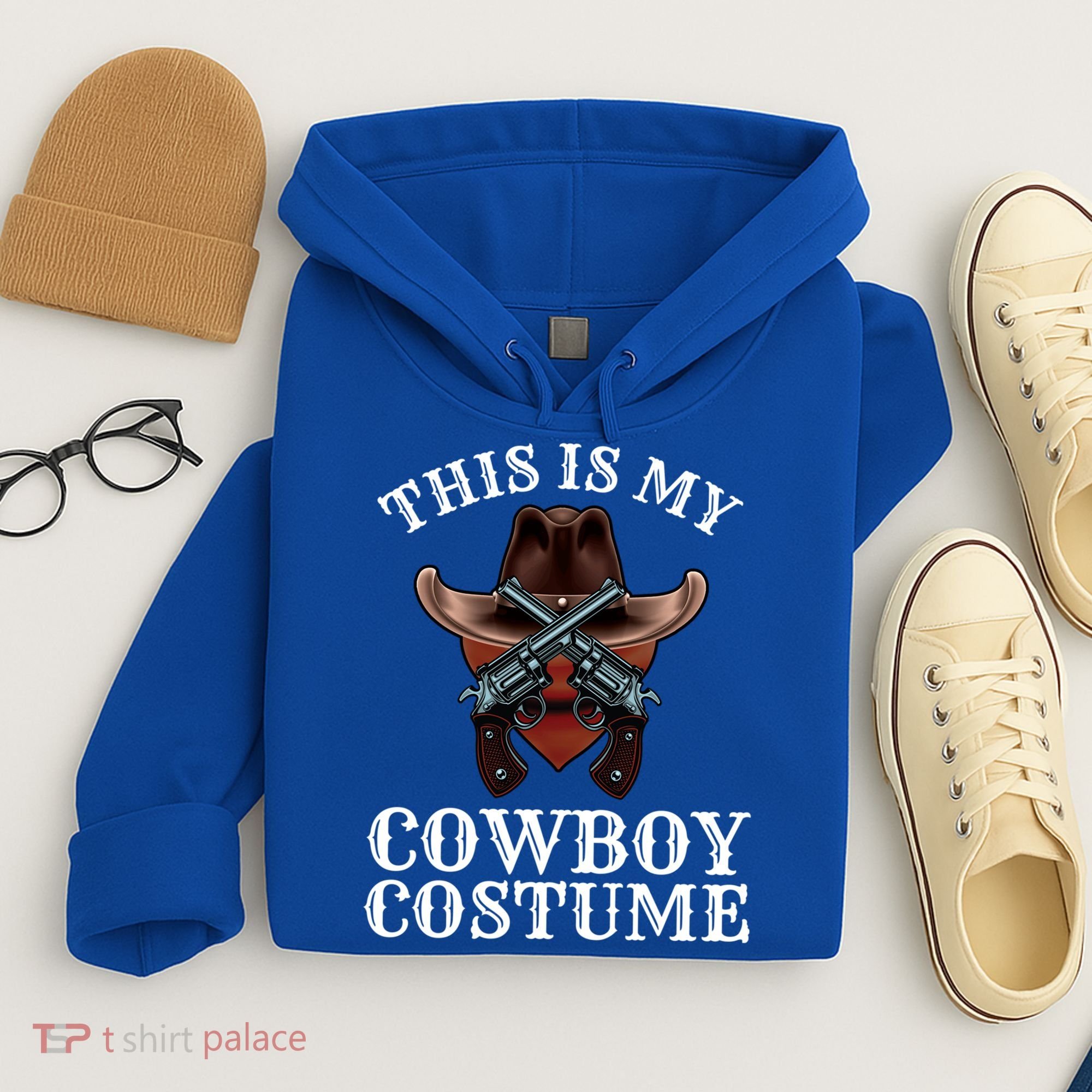 This Is My Cowboy Costume Funny Western Lazy Costume Gift Hoodie