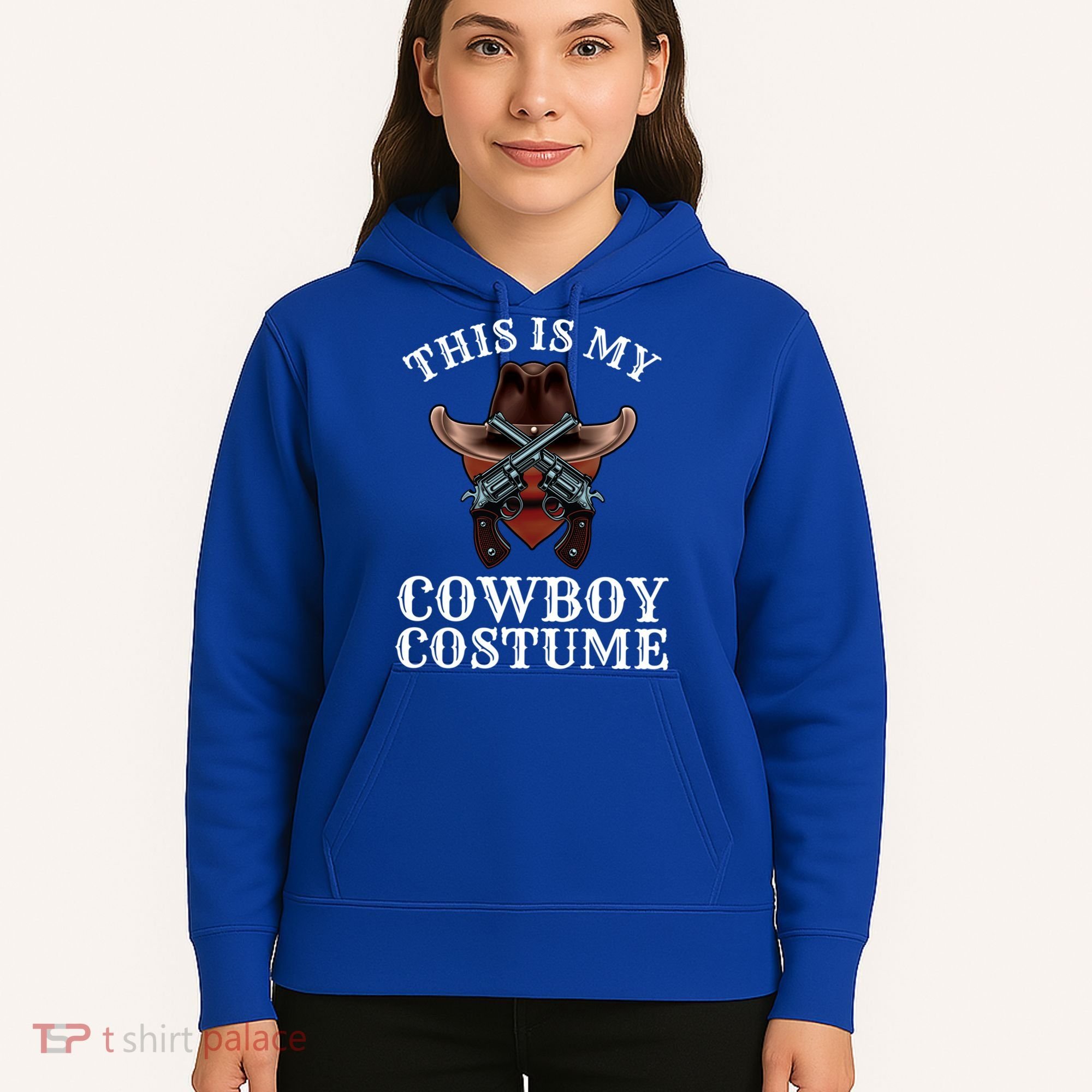 This Is My Cowboy Costume Funny Western Lazy Costume Gift Hoodie