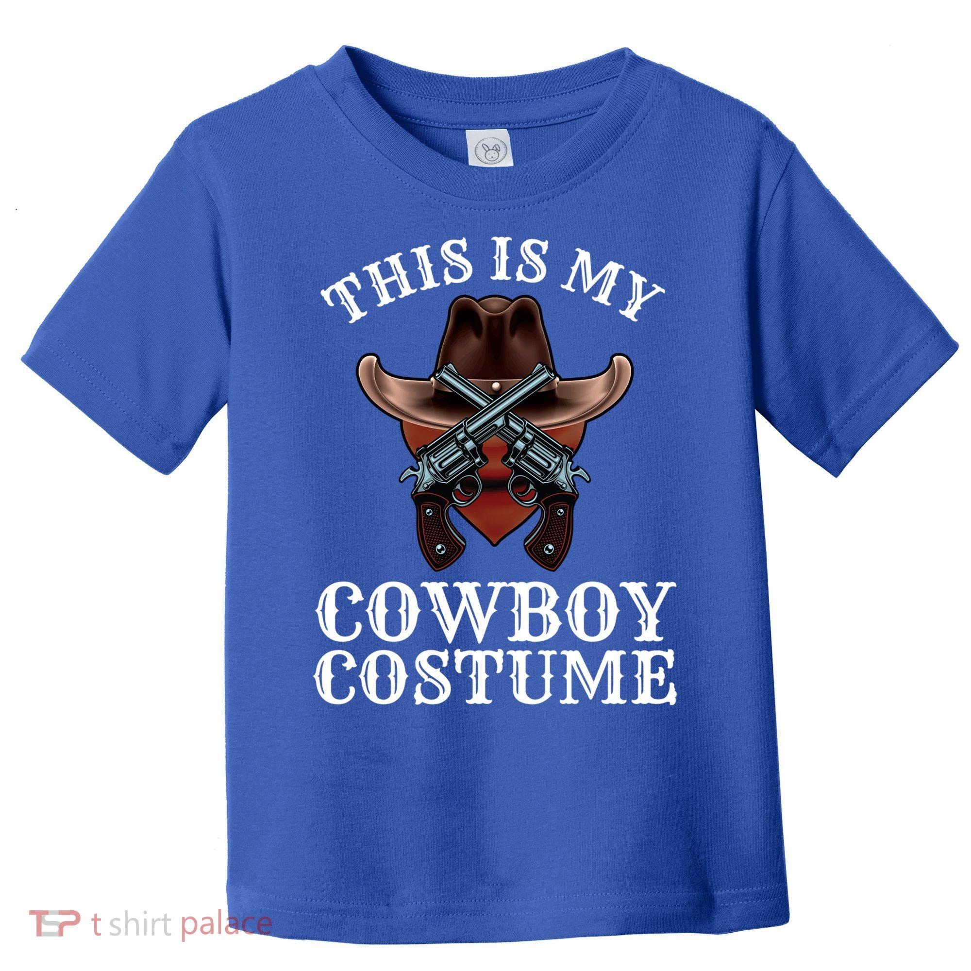 This Is My Cowboy Costume Funny Western Lazy Costume Gift Toddler T-Shirt