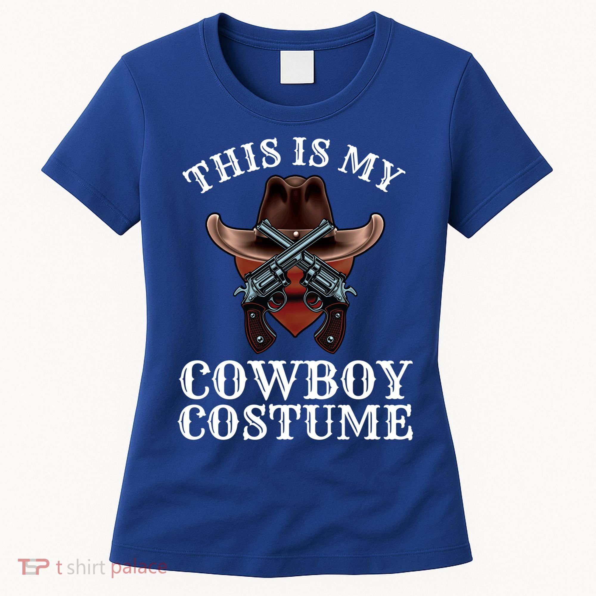 This Is My Cowboy Costume Funny Western Lazy Costume Gift Women's T-Shirt